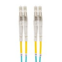 サンワサプライ 【メーカー直送】 メガネ型光ファイバケーブル マルチ50μmOM4 LC×2-LC×2 1m 10GBASE-SR/SW規格対応 10ギガ伝送 OM4光ファイバケーブル 長距離通信 分割可能LCコネクタ アクア(代引不可)【送料無料】(2)