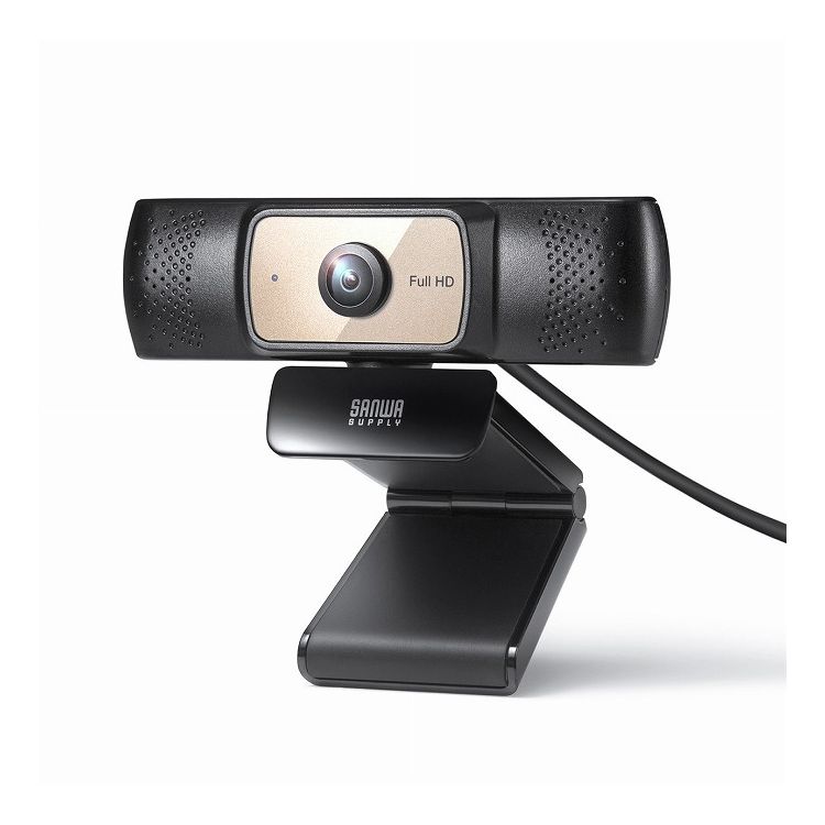 サンワサプライ 【メーカー直送】 耐高温 広角 WEBカメラ 映像 撮影 パソコン PC ブラック 黒 Microsof..