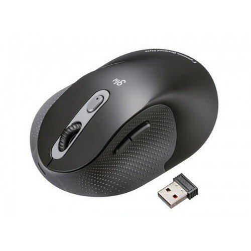 サンワサプライ 静音ワイヤレスエルゴノミクスマウス MA-EWBS528LBK(代引不可)【送料無料】