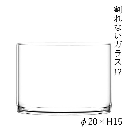 ハンマーグラス 割れない ガラス ポリカーボネート PVシリンダー φ20xH15 花材 花器【送料無料】 [2]