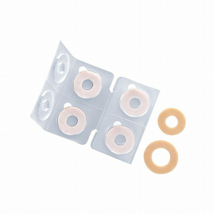 【商品説明】カラヤ・柑橘ペクチン系ウエハー状皮膚保護剤です。ストーマ周囲のシワやくぼみの補正に最適なリング形状で、面板とよくなじむ、両面粘着タイプです。ハサミを使わずに手でも加工できます。穴径：φ30mm個装入数：8個原産国または製造国日本使用期限賞味・使用期限表示5年【送料について】北海道、沖縄、離島は送料を頂きます。