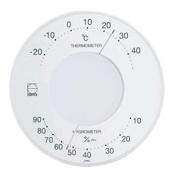 EMPEX (エンペックス) 温度・湿度計 セレナ 温度・湿度計 壁掛用 LV-4303 ホワイト