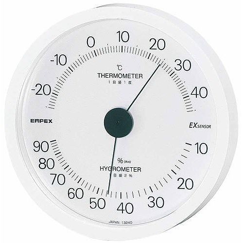 EMPEX (エンペックス) 温度・湿度計 エクシード 温度・湿度計 壁掛用 TM-2301 ホワイト EMPEX (エンペックス) 温度・湿度計 エクシード 温度・湿度計 壁掛用 TM-2301 ホワイト