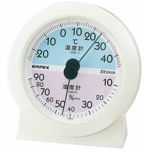 EMPEX (エンペックス) 温度・湿度計 エクストラ 温度・湿度計 卓上用 TM-2561 ブラック