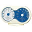 EMPEX (エンペックス) 温度・湿度計 アキュート 温度・湿度計 卓上用 TM-2786 オフホワイト×ブルー