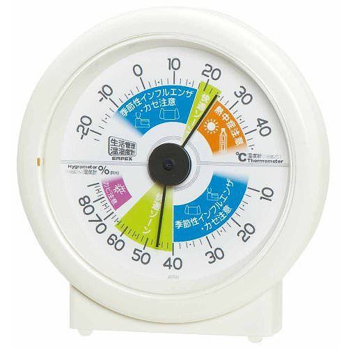 EMPEX (エンペックス) 生活管理 温度・湿度計 TM-2870 オフホワイト EMPEX (エンペックス) 生活管理 温度・湿度計 TM-2870 オフホワイト