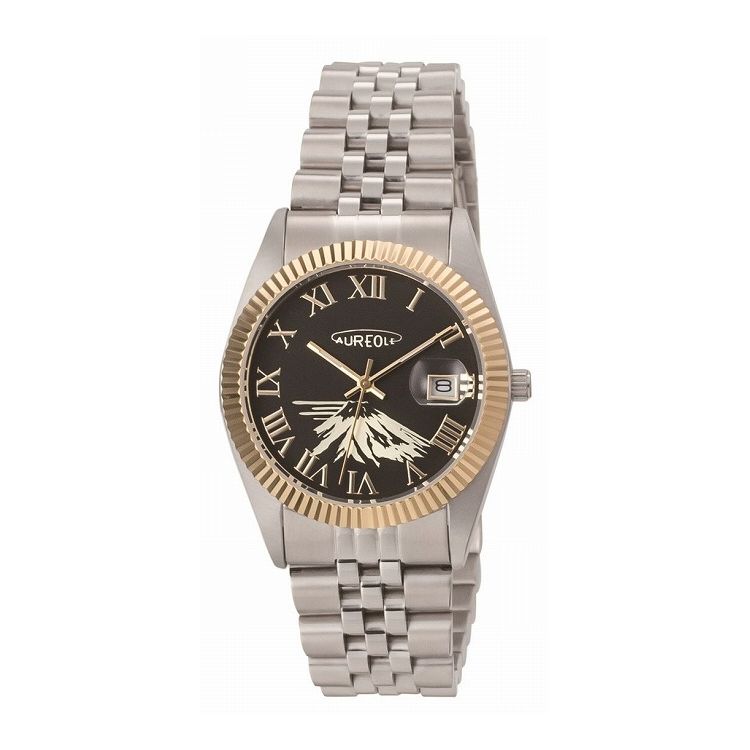 SWATCH - オレオール AUREOLE SW-592M-A ブラック/ゴールド(旭光) 腕時計 時計 ウォッチ おしゃれ かわいい【送料無料】