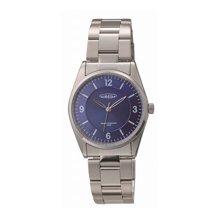 【商品説明】オレオール（AUREOLE）とはヨーロッパに於いて、聖者の頭上に輝く光の輪や太陽・月のかさ（光輪）を意味する言葉です。静かで正確な動きが美しい表情を生み出し、華麗なる時を刻み続ける高い精度を誇る時計に仕上げました。ムーブメント：GL30 風防素材：クリスタル ケース素材：ステンレス ケースサイズ：44.0×36.0mm 重さ：98g ケース厚：7.7mm バンド素材：ステンレス無垢 留め具：ステンレス2ポイントプッシュ式 文字盤カラー：ブルー(旭光) 防水性能：日常生活 使用電池：SR621SW【送料について】北海道、沖縄、離島は送料を頂きます。AUREOLESW-594M-C ホワイトSW-594M-E ブルー(旭光)SW-594M-F ホワイト