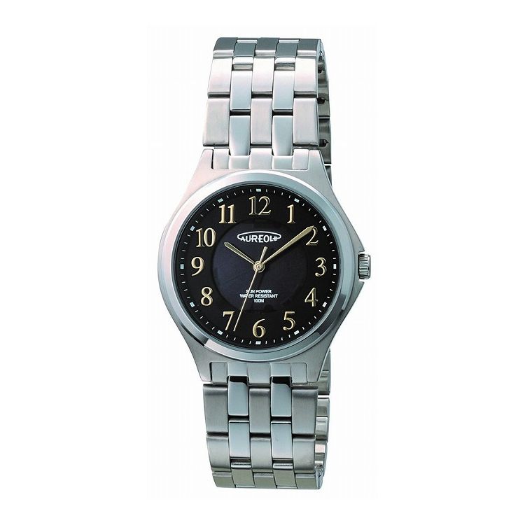 オレオール AUREOLE SW-593M-01 ブラック/ブラック(つや消し) 腕時計 時計 ウォッチ おしゃれ かわいい【送料無料】