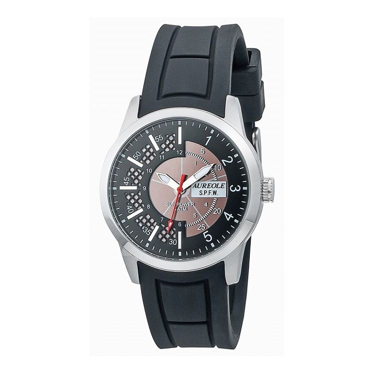 オレオール AUREOLE SW-608M-01 ブラック 腕時計 時計 ウォッチ おしゃれ かわいい【送料無料】