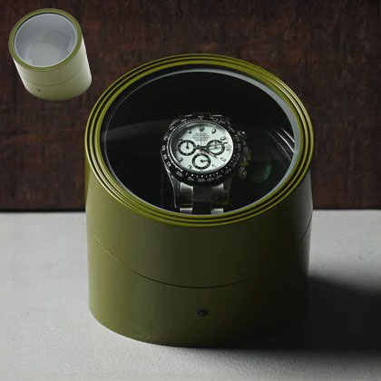 エスプリマ ワインディングマシーン 腕時計1本巻き ミリタリーグリーン ES10302GR【送料無料】