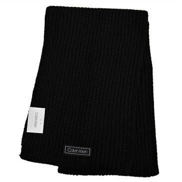 Calvin Klein カルバンクライン メンズマフラー ブラック BLACK 1CK0422001-BLACK【送料無料】