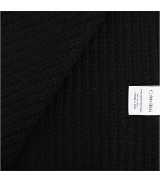 Calvin Klein カルバンクライン メンズマフラー ブラック BLACK 1CK0422001-BLACK【送料無料】