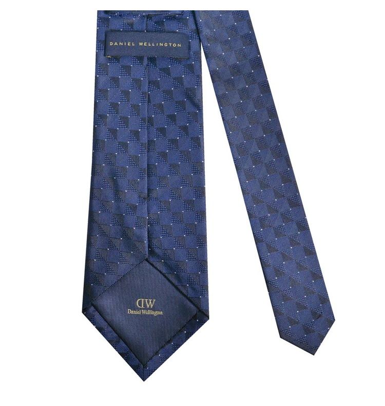 ダニエルウェリントン ネクタイ&タイバー&カフス 3点セットNAVY DW02800018(代引不...