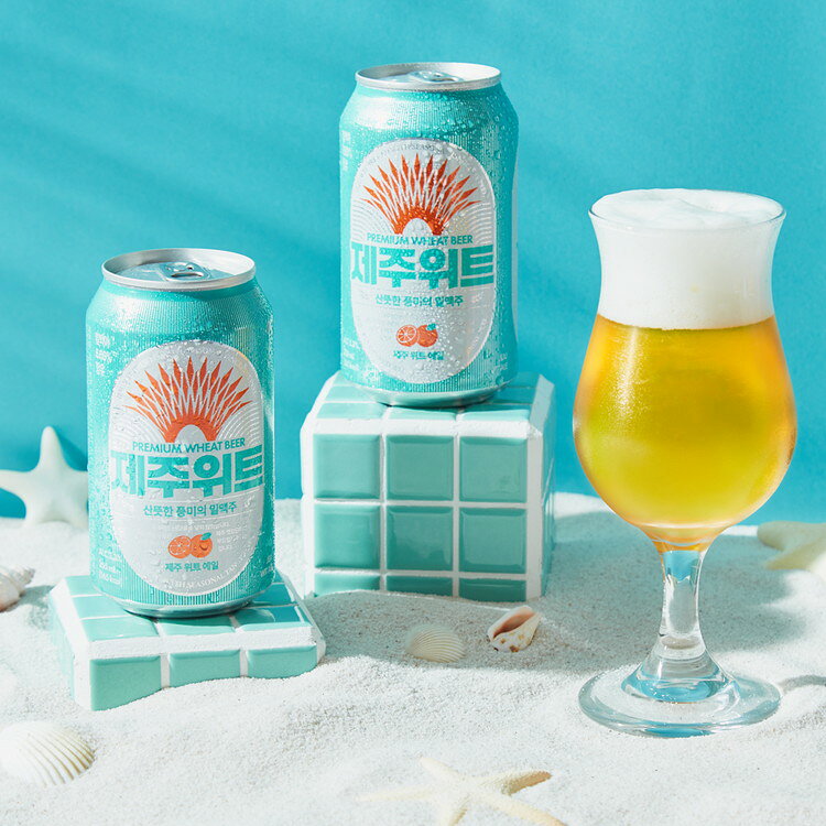 3秒に1本売れた韓国のビール チェジュウィットエール2缶セット 韓国 ビール エール 缶 2缶 済州 ギフト プレゼント 贈り物 ラッピング済【送料無料】 rcmdva-14032522 リコメン堂ホームライフ館 サンプル画像2