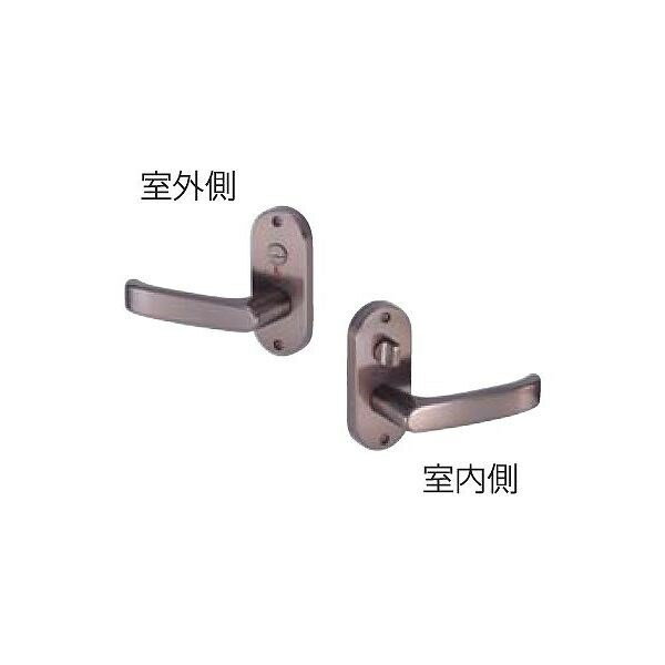 川口技研 ドアレバー JL24-4K Jレバー 表示錠 トイレ錠 小判座 レバーハンドル バックセット JL-24-4K-..
