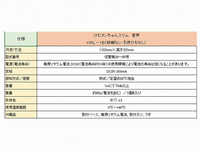 ニッタン 住宅用火災警報器 スリム型 ねつタンちゃん(熱式) CRL-1A ケース販売 10個セット 熱感知器 火災 警報 火事【送料無料】