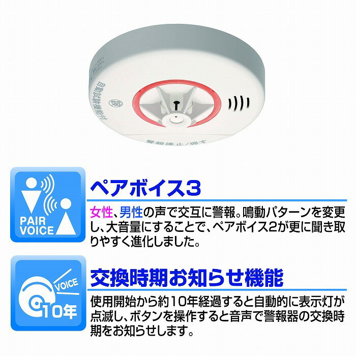 ニッタン 住宅用火災警報器 スリム型 ねつタンちゃん(熱式) CRL-1A ケース販売 10個セット 熱感知器 火災 警報 火事【送料無料】