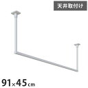 川口技研 ホスクリーン 室内物干し BAR型 ホワイト BAR1-4509-W 物干金物おしゃれ 北欧 インテリア ワンポイント 洗濯 室内 室内干し【送料無料】