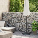 vidaXL ガビオンバスケット 亜鉛メッキ鋼製 300x30x100 cmハードウェア フェンス&バリア フェンスパネル(代引不可)