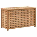 vidaXL ランドリーチェスト 77.5x37.5x46.5cm ウォールナット無垢材ホーム&ガーデン 家事用品 ランドリー用品 洗濯かご(代引不可)(3)