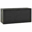 vidaXL ガーデン収納ボックス アントラシート 116x44x55 cm家具 アウトドア家具 屋外収納ボックス(代引不可)