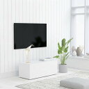 vidaXL TVキャビネット ホワイト 80x34x30cm エンジニアリングウッド家具 AVラック・テレビ台(代引不可)【送料無料】(3)