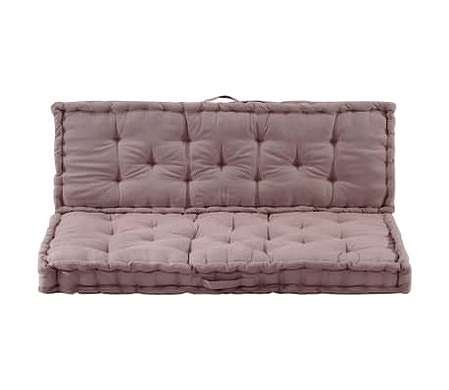 vidaXL パレットフロークッション 2点 コットン トープホーム&ガーデン デコレーション チェア・ソファ..