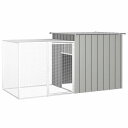 vidaXL チキンケージ グレー 200x91x100 cm 亜鉛メッキ鋼Animals & Pet Supplies ペット用品 小動物用品 小動物 飼育・ケージ(代引不可)(4)