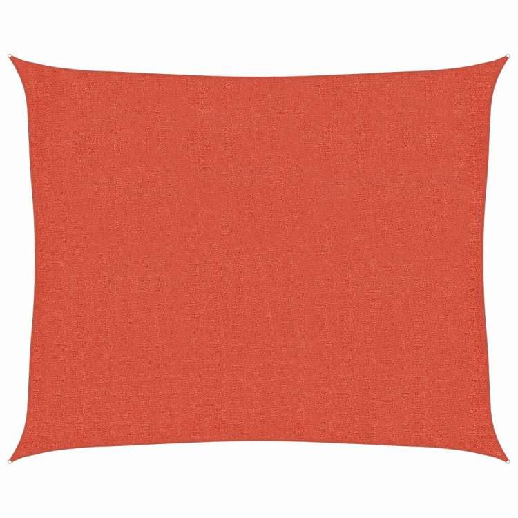 vidaXL サンシェードセイル 160g/m[2] テラコッタ 2.5x3m 高密度ポリエチレン ホーム&ガーデン 芝&ガーデン アウトドアリビング 屋外用傘・サンシェード