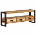 vidaXL テレビキャビネット 120x30x45 cm アカシア無垢材家具 AVラック・テレビ台(代引不可)(3)