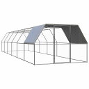 vidaXL 鶏小屋 3x12x2m 亜鉛メッキ鋼製動物&ペット用品 ペット用品 小動物用品 小動物 飼育・ケージ(代引不可)【送料無料】(4)