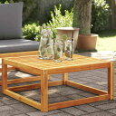 vidaXL ガーデンテーブル 65x65x29cm アカシア無垢材家具 アウトドア家具 屋外椅子 屋外ソファ(代引不可)