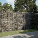 vidaXL 蛇籠バスケット カバー付き 300x50x200cm 亜鉛メッキ鉄ホーム&ガーデン 芝&ガーデン ガーデニング 鉢植え・プランター(代引不可)