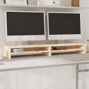 vidaXL モニタースタンド 100x24x13 cm パイン無垢材家具AVラック・テレビ台(代引不可)(3)