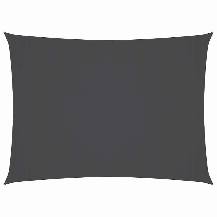 vidaXL サンシェード 3x4.5m 長方形 オックスフォード生地 アントラシート ホーム&ガーデン 芝&ガーデン アウトドアリビング 屋外用傘・サンシェード