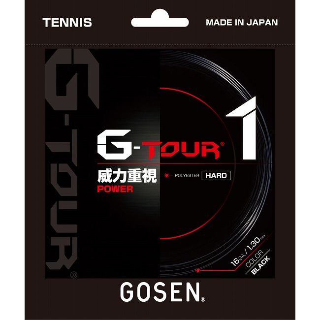 GOSEN(ゴーセン) G-TOUR1 16 ブラック TSGT