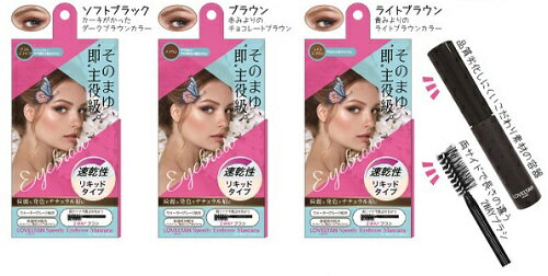 ＼全商品10％OFFクーポン（0と5の付く日限定）／ スピーディー アイブロウ マスカラ ソフトブラック Speedy Eyebrow Mascara 速乾性リキッドタイプ 韓国コスメ マスカラ