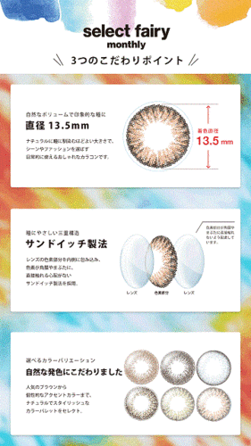 セレクトフェアリー マンスリー 1ヶ月 【度あり ライムオリーブ-9.00】 1箱1枚入 コスパ ナチュラル