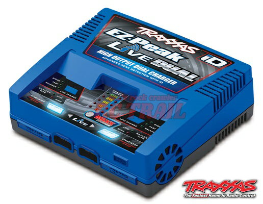 トラクサス　 EZ-Peak Live Multi-Chemistry バッテリー充電器 2本同時充電 / Auto iD（2S〜4S / 26A / 200W）LIPO/NiMHバッテリー対応　＃2973