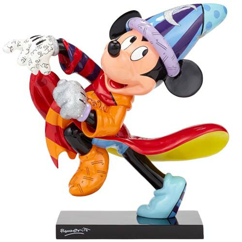 乐天商城 - ディズニー 魔法使い ミッキー 14インチ スタチュー フィギュア by Romero Britto DISNEY 【エネスコ】