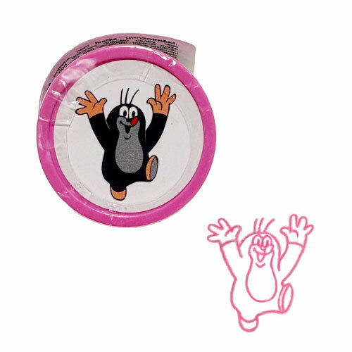 Rakuten - もぐらのクルテク インクスタンプ クルテク ピンク Krtek 雑貨