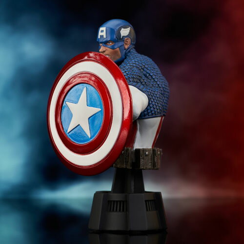 マーベル キャプテン・アメリカ ミニバストフィギュア シリアルナンバー入り スタチュー MARVEL アメコミ 【Diamond Select】