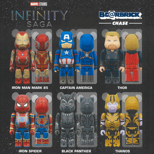 マーベル ベアブリック BE@RBRICK CHASE MARVEL INFINITY SAGA フィギュア 12個入り ボックス インフィニティ・サーガ 【メディコムトイ】