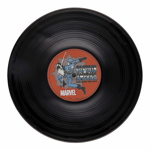 Rakuten - マーベル レコード盤型プレート キャプテン・アメリカ アメコミ お皿 MARVEL グッズ
