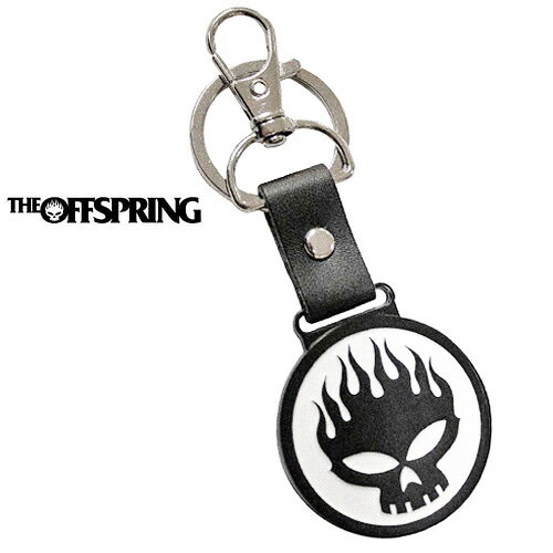Rakuten - THE OFFSPRING Skull キーチェーン ブラック/ホワイト オフスプリング エピタフ メロコア パンク キーホルダー グッズ