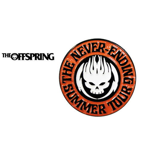 Rakuten - THE OFFSPRING The Never Ending Summer Tour ピンバッジ ブラック/オレンジ オフスプリング エピタフ メロコア パンク グッズ