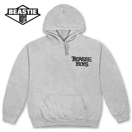 Rakuten - BEASTIE BOYS Pullover Hoodie Check Your Head プルオーバー パーカー グレー/ブラック ビースティ・ボーイズ ヒップホップ ラップ パンク フードパーカー グッズ