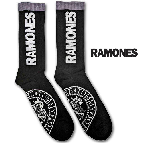 Rakuten - RAMONES Socks Presidential Seal ソックス ブラック ラモーンズ パンク・ロック ラモンズ 靴下 グッズ
