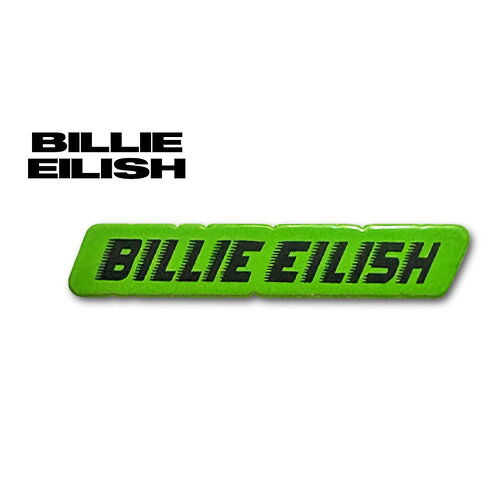 BILLIE EILISH Pin Badge Racer Logo ピンバッジ ビリー アイリッシュ ポップ オルタナティヴ グッズ